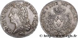 LOUIS XV DIT LE BIEN AIMÉ Écu aux branches d’olivier, buste lauré 1772 Lyon