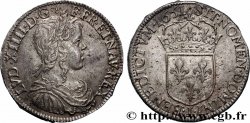LOUIS XIV &nbsp;THE SUN KING&nbsp; Demi-écu, portrait à la mèche longue 1651 Limoges AU