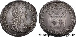 LOUIS XIV &nbsp;THE SUN KING&nbsp; Quart d&nbsp;écu, portait à la mèche longue 1653 Limoges