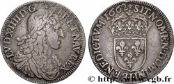 LOUIS XIV &nbsp;THE SUN KING&nbsp; Demi-écu, portrait apollinien 1662 Limoges VF/XF