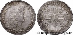 LOUIS XIV LE GRAND OU LE ROI SOLEIL Demi-écu aux huit L, 1er type 1691 Limoges TTB/TTB+