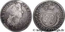 LOUIS XIV &nbsp;THE SUN KING&nbsp; Quart d&nbsp;écu aux palmes 1695 Limoges VF/VF