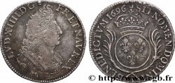 LOUIS XIV &nbsp;THE SUN KING&nbsp; Quart d&nbsp;écu aux palmes 1696 Limoges VF/XF