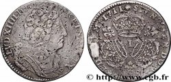 LOUIS XIV &nbsp;THE SUN KING&nbsp; Quart d&nbsp;écu aux trois couronnes 1711 Limoges