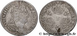 LOUIS XIV &nbsp;THE SUN KING&nbsp; Dixième d&nbsp;écu aux trois couronnes 1714 Limoges