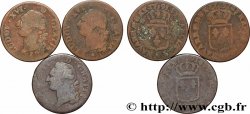 LOUIS XVI Sols dits &nbsp;à l&nbsp;écu&nbsp;, lot de 3 ex. n.d. Ateliers divers