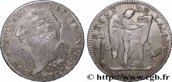LOUIS XVI Écu dit &nbsp;au génie&nbsp;, légende FRANÇOIS 1792 Limoges