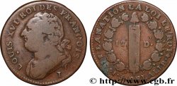 LOUIS XVI 12 deniers dit &nbsp;au faisceau&nbsp;, type FRANCOIS 1791 Limoges