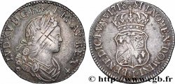 LOUIS XV DIT LE BIEN AIMÉ Quart d&nbsp;écu dit &nbsp;de France-Navarre&nbsp; 1718  Limoges TB+