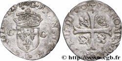 CHARLES IX Douzain aux deux C, 1er type 1573 Limoges TTB