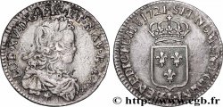 LOUIS XV THE BELOVED Sixième d&nbsp;écu de France 1720 Limoges VF/AU