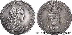 LOUIS XV THE BELOVED Douzième d&nbsp;écu dit &nbsp;de France &nbsp; 1721 Limoges XF