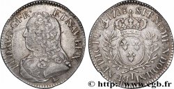 LOUIS XV DIT LE BIEN AIMÉ Cinquième d&nbsp;écu aux branches d&nbsp;olivier, buste habillé 1728 Limoges TTB/TTB+