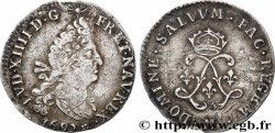 LOUIS XIV &nbsp;THE SUN KING&nbsp; Quatre sols aux deux L 1692 Toulouse