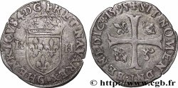 HENRY IV Douzain aux deux H, 2e type 1595 Poitiers BC+/MBC
