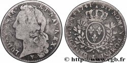 LOUIS XV DIT LE BIEN AIMÉ Cinquième d’écu aux branches d’olivier, tête ceinte d’un bandeau 1741 Limoges TB/TB+