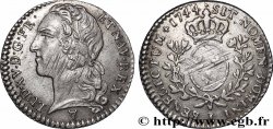 LOUIS XV DIT LE BIEN AIMÉ Dixième d&nbsp;écu aux branches d’olivier, tête ceinte d’un bandeau 1744 Limoges TTB+