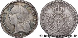 LOUIS XV THE BELOVED Vingtième d’écu aux branches d’olivier, buste habillé 1749 Limoges VF/VF