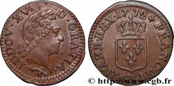LOUIS XV DIT LE BIEN AIMÉ Liard dit &nbsp;à la vieille tête&nbsp; 1772 Besançon