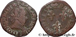 HENRY III Double tournois, 2e type de Lyon 1589 Lyon