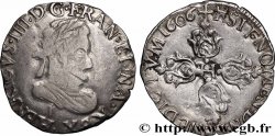 HENRY IV Quart de franc 1606 Limoges VF/XF
