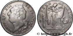 LOUIS XVI (MONARQUE CONSTITUTIONNEL)  Écu au génie 1792 Paris