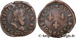 HENRY IV Double tournois, type de Limoges 1591 Limoges q.BB