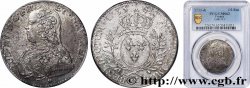 LOUIS XV DIT LE BIEN AIMÉ Demi-écu aux branches d&nbsp;olivier, buste habillé 1733 Aix-en-Provence