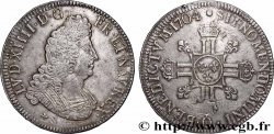 LOUIS XIV &nbsp;THE SUN KING&nbsp; Écu aux huit L, 2e type 1704 Riom AU/AU