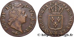 LOUIS XV DIT LE BIEN AIMÉ Sol dit &nbsp;à la vieille tête&nbsp; 1772 Besançon
