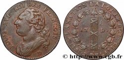 LOUIS XVI (MONARQUE CONSTITUTIONNEL)  12 deniers dit &nbsp;au faisceau&nbsp;, type FRANCOIS 1791 Lyon