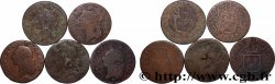LOUIS XVI Sols dits &nbsp;à l&nbsp;écu&nbsp;, lot de 5 ex. n.d. Ateliers divers
