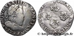 LOUIS XIII LE JUSTE Demi-franc à la tête laurée et au col fraisé 163[?] Limoges B+/TB