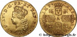 LOUIS XV &nbsp;THE WELL-BELOVED&nbsp; Demi-louis d’or aux quatre écus couronnés 1717 Paris