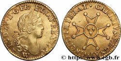 LOUIS XV DIT LE BIEN AIMÉ Demi-louis d’or à la croix de chevalier 1720 Lille TTB+