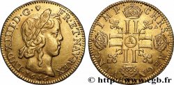 LOUIS XIV &nbsp;THE SUN KING&nbsp; Louis d’or aux huit L, portrait à la mèche longue 1646 Paris AU