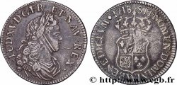 LOUIS XV DIT LE BIEN AIMÉ Quart d&nbsp;écu de Navarre 1718  Lille