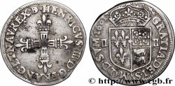 HENRY IV Quart d&nbsp;écu de Béarn 1601 Morlaàs AU