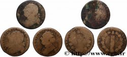 LOUIS XVI 12 deniers dit &nbsp;au faisceau&nbsp;, type FRANCOIS, lot de 3 ex. n.d. Ateliers divers