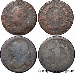 LOUIS XVI Lot de deux pièces de 12 deniers dit &nbsp;au faisceau&nbsp;, type FRANCOIS n.d. atelier divers