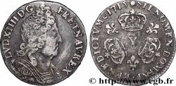 LOUIS XIV LE GRAND OU LE ROI SOLEIL Dixième d&nbsp;écu aux trois couronnes 1715 Bourges