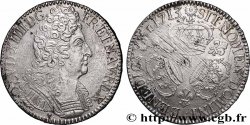 LOUIS XIV LE GRAND OU LE ROI SOLEIL Écu aux trois couronnes 1713 Toulouse TTB+/TTB