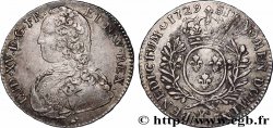 LOUIS XV DIT LE BIEN AIMÉ Demi-écu aux branches d&nbsp;olivier, buste habillé 1729 Bourges