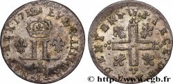 LOUIS XIV &nbsp;THE SUN KING&nbsp; XV deniers aux 2 L couronnées 1712 Metz