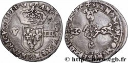 HENRI IV LE GRAND Huitième d&nbsp;écu, écu de face, 2e type 1606 Saint-André de Villeneuve-lès-Avignon