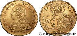 LOUIS XV DIT LE BIEN AIMÉ Demi-louis d&nbsp;or aux écus ovales, buste habillé 1726 Lille TTB+