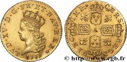 LOUIS XV THE BELOVED Demi-louis d’or aux quatre écus couronnés 1717 Paris