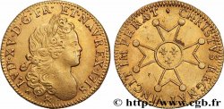 LOUIS XV DIT LE BIEN AIMÉ Louis d’or à la croix de chevalier 1718 Aix-en-Provence