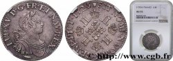 LOUIS XV THE BELOVED Quart d’écu à la croix fleurdelisée couronnée et aux huit L 1725 Amiens