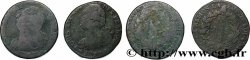 LOUIS XVI 2 sols dit &nbsp;au faisceau&nbsp;, types divers, lot de 2 ex. n.d. Ateliers divers